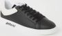 Armani Exchange Zwarte Gepersonaliseerde Logo Sneakers Black Heren - Thumbnail 3