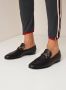 Gucci Zwarte Leren Loafers met Gouden Details Black Heren - Thumbnail 1