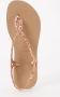 Havaianas Luna Premium II sandalen met glitters roségoud Meisjes Rubber 35 36 - Thumbnail 5