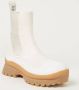Stella Mccartney Trace Light Texture Ankle Boots in Beige Polyurethane Wit Dames - Thumbnail 2