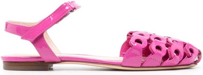 AGL Glanzende sandalen Roze