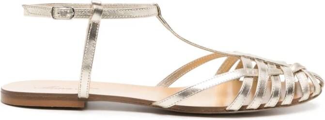 Anna F. 512 leather sandals Goud