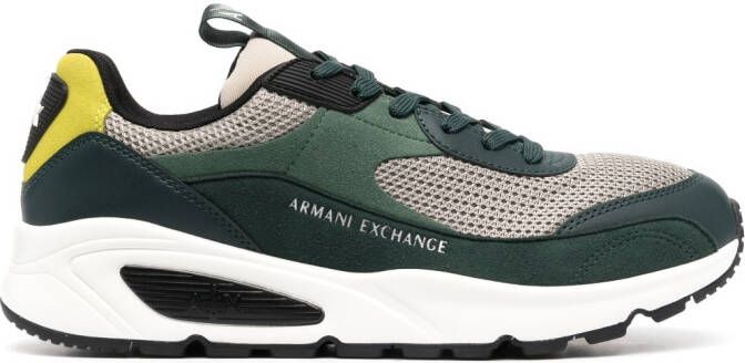 Armani Exchange Sneakers met logoprint Groen