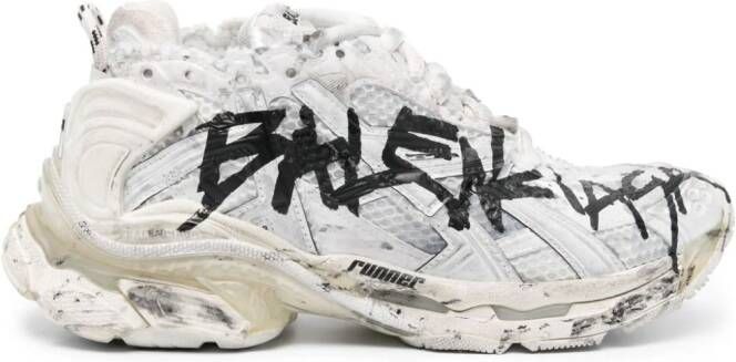 Balenciaga Sneakers met graffiti print Wit