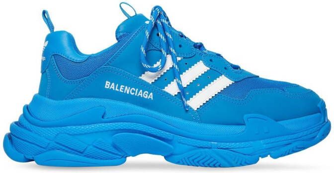 Balenciaga x adidas Triple S sneakers Blauw