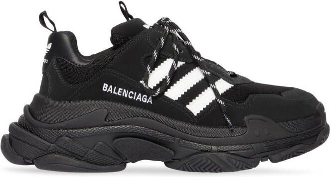 Balenciaga x adidas Triple S sneakers Zwart