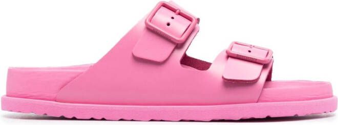 Birkenstock Arizona slippers met open neus Roze