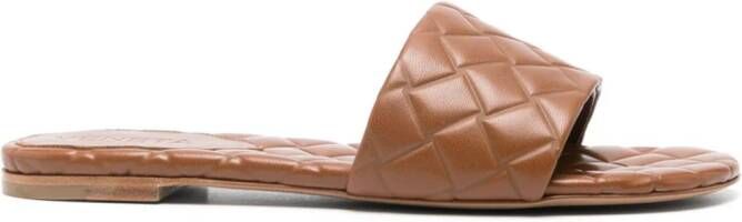 Bottega Veneta Amy leather sandals Bruin