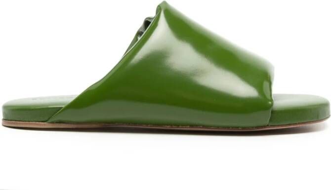 Bottega Veneta Cushion padded slides Groen