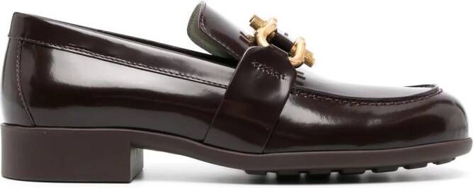 Bottega Veneta Madame leather loafers Rood