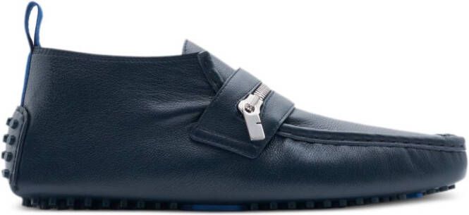 Burberry Motor leather loafers Blauw