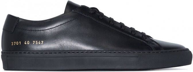 Common Projects black Original Achilles Leather Sneakers dames leerrubber leer 34 Zwart
