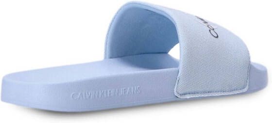 Calvin Klein Slippers met ronde neus Blauw