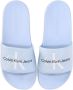Calvin Klein Slippers met ronde neus Blauw - Thumbnail 5