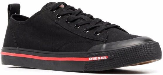 Diesel S-Athos Low canvas sneakers Zwart