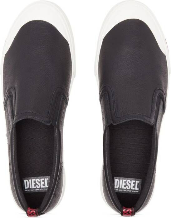 Diesel S-Athos leren sneakers Zwart