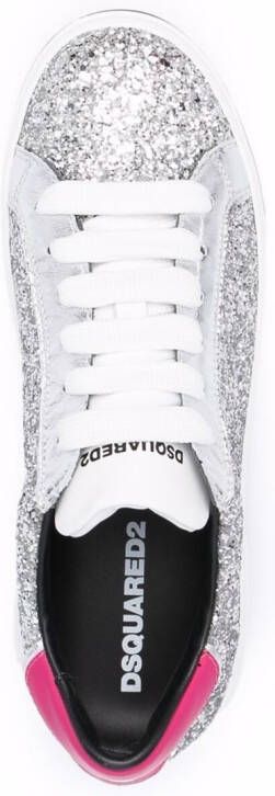 Dsquared2 Sneakers met glitter Zilver