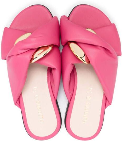 Florens Gewatteerde slippers Roze