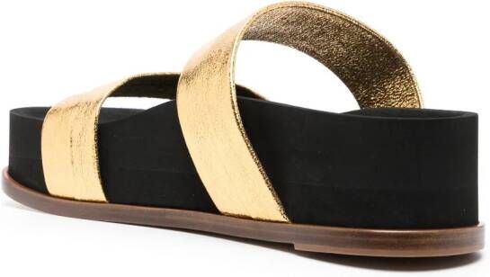 Gabriela Hearst Striker sandalen met plateauzool Goud