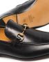 Gucci Zwarte Leren Loafers met Gouden Details Black Heren - Thumbnail 4