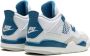 Jordan Kids Air Jordan 4 'Military Blue' sneakers Wit - Thumbnail 3