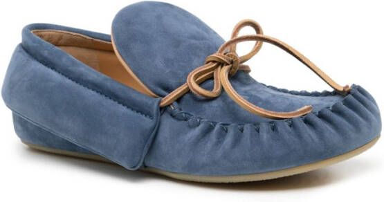 JW Anderson suede moccasin loafers Blauw