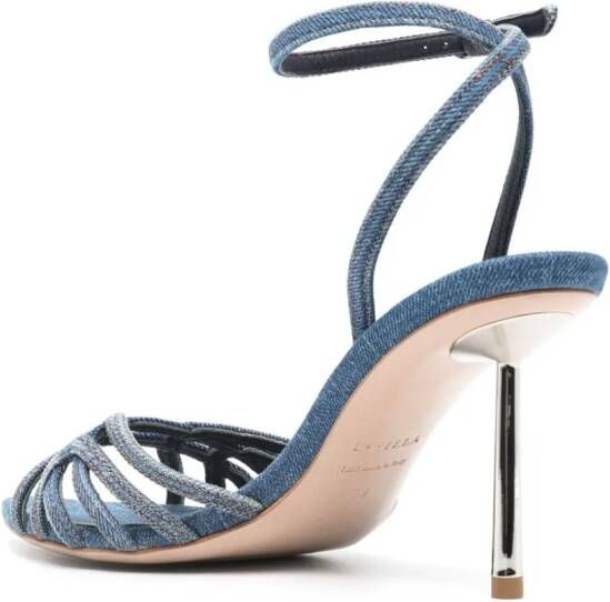 Le Silla Denim sandalen Blauw