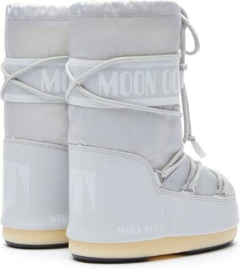 Moon Boot Kids Slippers met logoprint Grijs