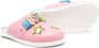 Moschino Kids Slippers met logo Roze - Thumbnail 2