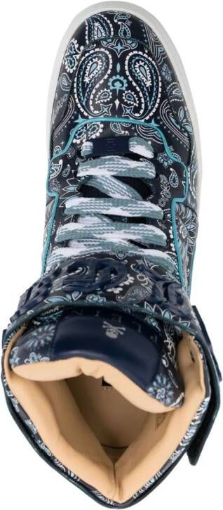 Philipp Plein Sneakers met paisley-print Blauw