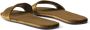 Prada Fluwelen slippers met logopatch Bruin - Thumbnail 3