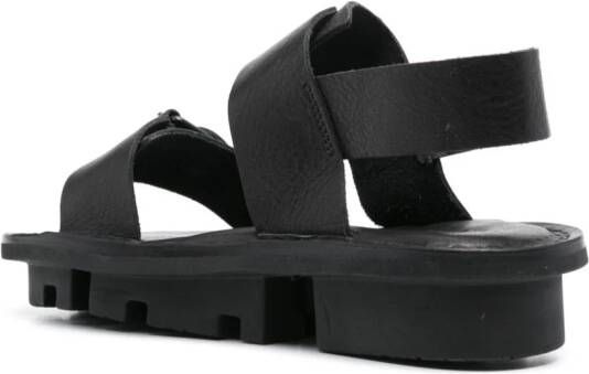 Trippen Review leren sandalen Zwart