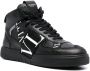 Valentino Garavani VL7N mid-top leren sneakers Zwart - Thumbnail 2