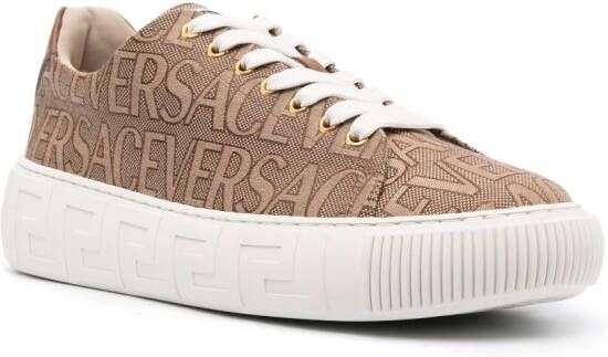 Versace Allover Greca sneakers Beige