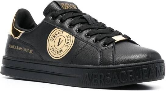 Versace Jeans Couture Sneakers met logopatch Zwart