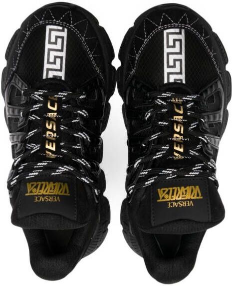 Versace Kids Sneakers met Greca-logo Zwart