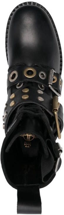 Vivienne Westwood Combat boots verfraaid met studs Zwart