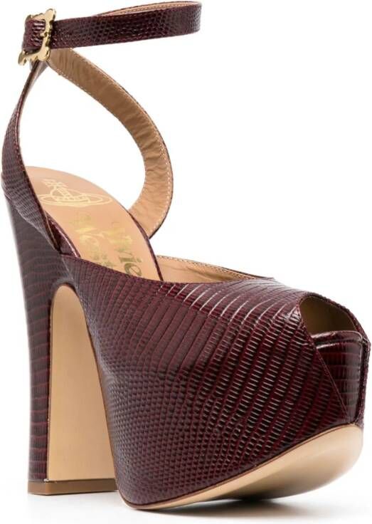 Vivienne Westwood Vargas sandalen met sleehak Rood