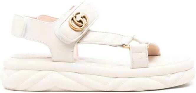 Gucci GG 90mm leren sandalen Beige