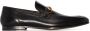 Gucci Zwarte Leren Loafers met Gouden Details Black Heren - Thumbnail 2