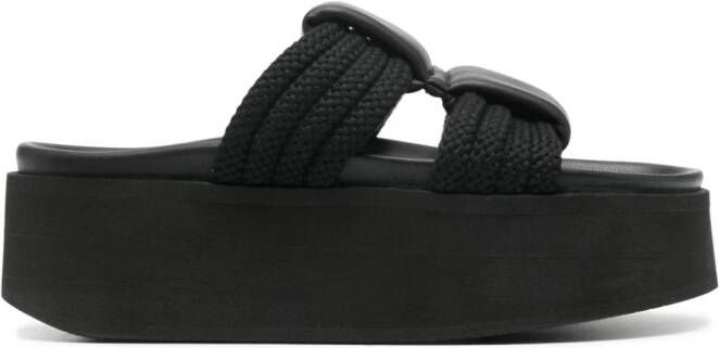 Inuikii Cord Athena 40mm slippers Zwart