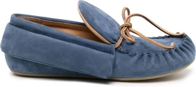 JW Anderson suede moccasin loafers Blauw