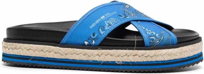 Kenzo Sandalen met print Blauw