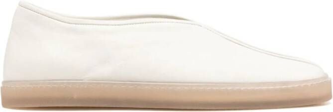 LEMAIRE Piped slip-on sneakers Beige