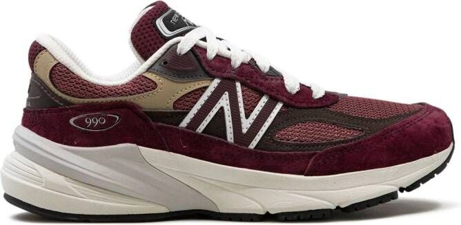 New Balance 990V6 Made in USA "Burgundy" sneakers Rood