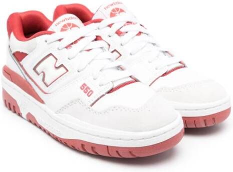 New Balance Kids 550 low-top sneakers Rood