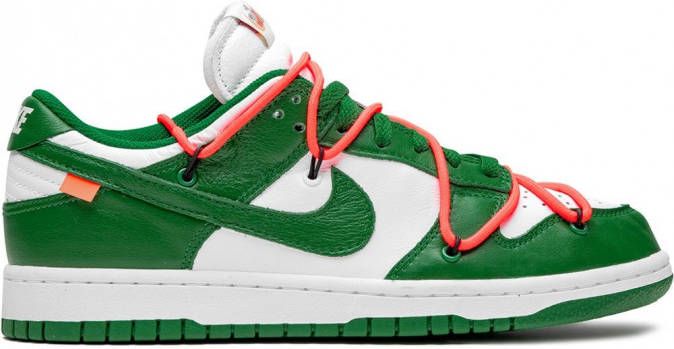 Nike X Off-White x Nike Dunk Low "Pine Green" sneakers Groen