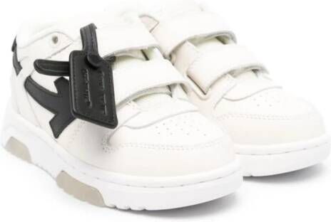 Off-White Kids Out Of Office leren sneakers Wit