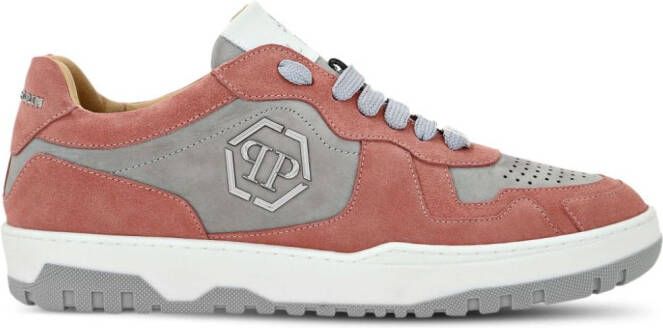 Philipp Plein Hexagon low-top sneakers Roze