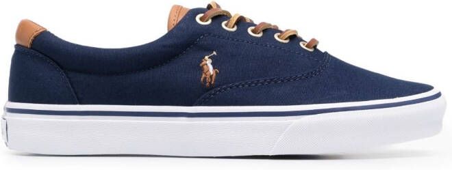 Polo Ralph Lauren Sneakers met geborduurd logo Blauw